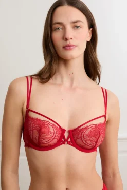 Sujetador N.9 - Balconnet de encaje con tirantes dobles