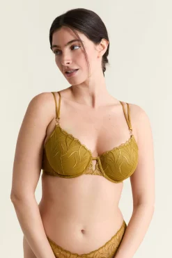 Sujetador N.4 - Copas finas con bordado floral