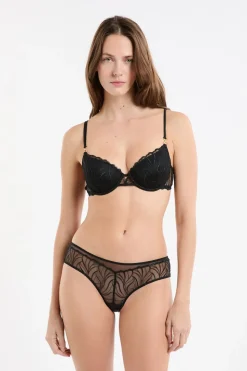 Sujetador N.4 - Copas finas con bordado floral