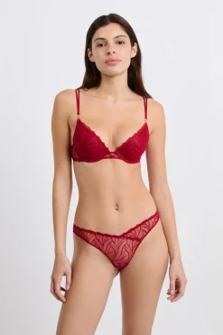 Sujetador N.2 - Push-up escotado con detalles bordados