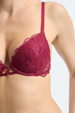 Sujetador N.2 - Push-up escotado con detalles bordados