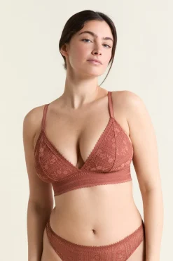 Sujetador N.8: triángulo sin aros de encaje