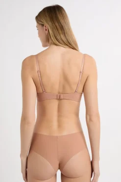 Sujetador sin aros de copas finas de microfibra