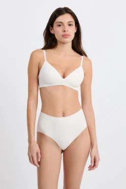 Sujetador sin aros de copas finas de microfibra