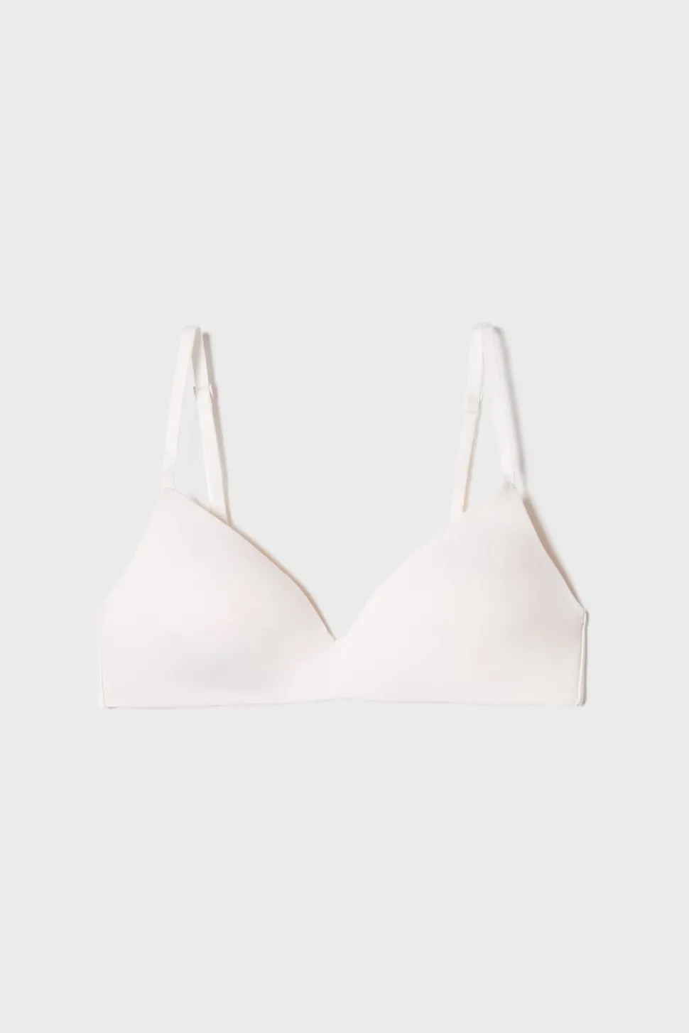 Sujetador sin aros de copas finas de microfibra