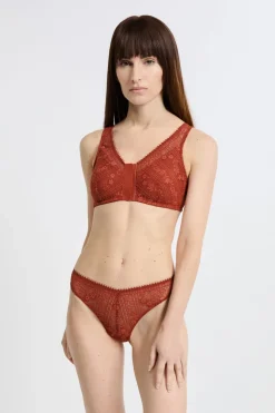 Sujetador sin aros post-mastectomía con abertura delantera