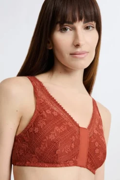 Sujetador sin aros post-mastectomía con abertura delantera