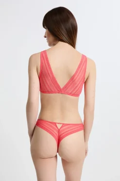 Sujetador sin aros post-mastectomía con abertura delantera