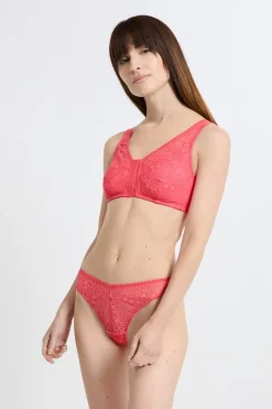 Sujetador sin aros post-mastectomía con abertura delantera