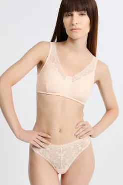 Sujetador sin aros post-mastectomía con abertura delantera