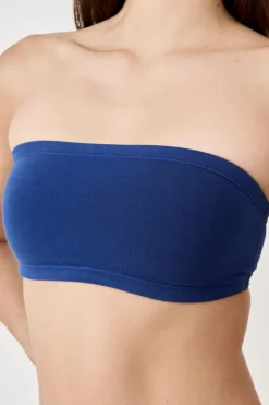 Sujetador sin tirantes sin aros de algodón orgánico elástico