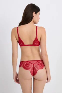 Sujetador triangular de encaje