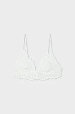 Sujetador triangular de encaje