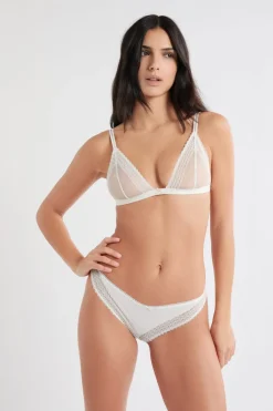 Sujetador triangular de encaje