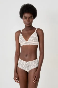 Sujetador triangular sin aros de encaje