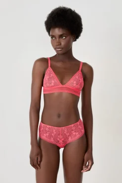 Sujetador triangular sin aros de encaje