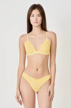 Sujetador triángulo con bordado