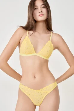 Sujetador triángulo con bordado