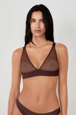 Sujetador triángulo sin aros de tull