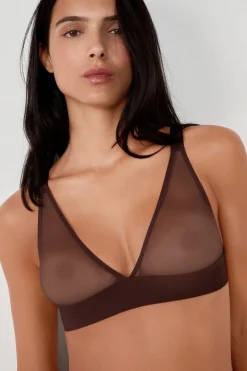 Sujetador triángulo sin aros de tull