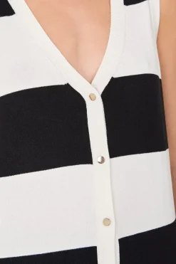 Suéter cárdigan sin mangas