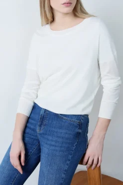 Suéter cuello redondo