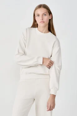 Suéter de manga larga de algodón