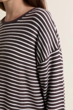 Sweatshirt de pyjama à rayures