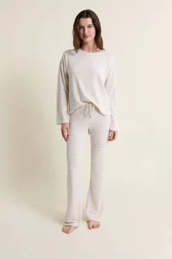 Sweatshirt de pyjama à rayures