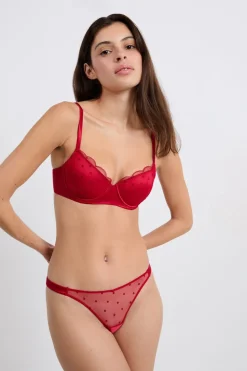 Tanga con detalles bordados