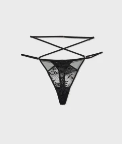 Tanga de encaje francés
