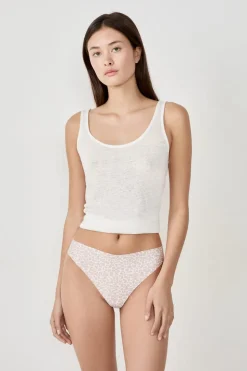 Tanga de microfibra sin costuras estampado