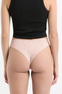 Tanga de microfibra sin costuras con motivos