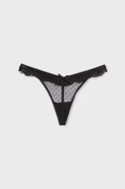 Tanga de tul y encaje