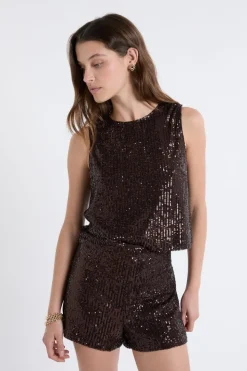 Top à sequins