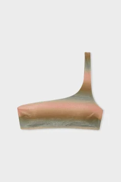 Top bikini asimétrico