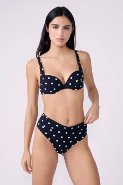 Top bikini push-up de lunares