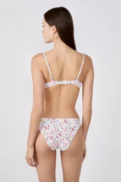 Top bikini push-up estampado