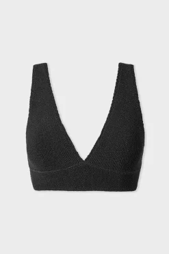 Top bikini tejido brillante