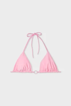 Top bikini triangular sin aros