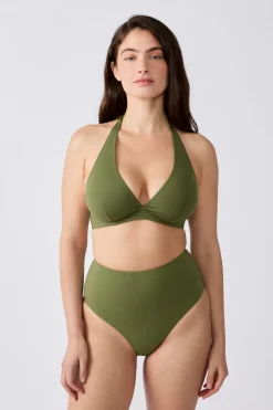 Top bikini triángulo con aros