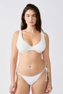 Top bikini triángulo con aros