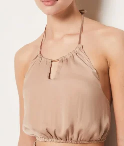 Top camisola satinado