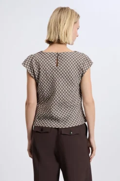 Top col bénitier à carreaux