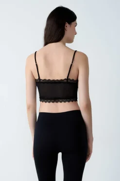 Top corto transparente