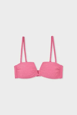 Top de bikini bandeau brillante