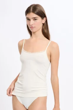 Top de malla térmica con tirantes finos