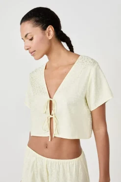 Top de pijama manga corta