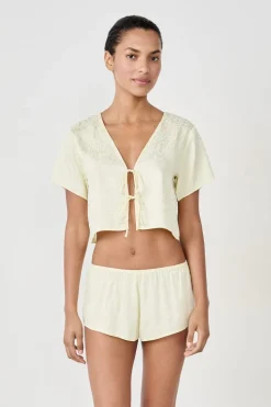 Top de pijama manga corta