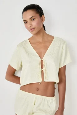 Top de pijama manga corta